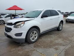 Salvage cars for sale at Grand Prairie, TX auction: 2016 Chevrolet Equinox LS