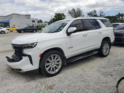 Salvage cars for sale at Opa Locka, FL auction: 2021 Chevrolet Tahoe C1500 Premier