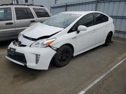 Salvage cars for sale from Copart Vallejo, CA: 2012 Toyota Prius