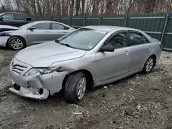 Salvage cars for sale at Candia, NH auction: 2011 Toyota Camry SE