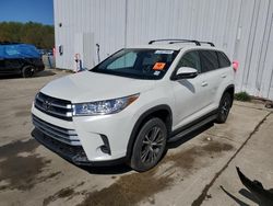 Toyota Highlander salvage cars for sale: 2019 Toyota Highlander LE