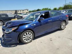 Salvage cars for sale from Copart Wilmer, TX: 2018 KIA Optima LX