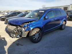 Salvage cars for sale at Kansas City, KS auction: 2015 Dodge Journey SXT