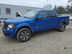 Vehiculos salvage en venta de Copart Lyman, ME: 2012 Ford F150 Supercrew