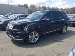 Salvage cars for sale at Exeter, RI auction: 2018 Ford Explorer Limited