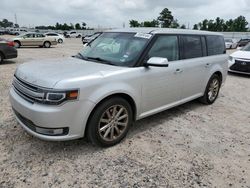 Salvage cars for sale at Houston, TX auction: 2017 Ford Flex Limited
