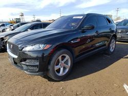 Salvage cars for sale at Chicago Heights, IL auction: 2017 Jaguar F-PACE Premium