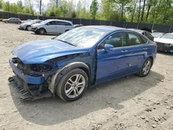 Salvage cars for sale at Waldorf, MD auction: 2018 Ford Fusion SE