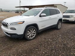 Salvage cars for sale at Temple, TX auction: 2016 Jeep Cherokee Limited