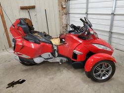 Salvage cars for sale from Copart Madisonville, TN: 2012 Can-Am Spyder Roadster RTS