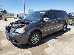 Salvage cars for sale from Copart Pekin, IL: 2014 Chrysler Town & Country Touring L