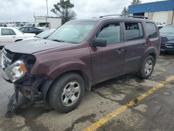 Salvage cars for sale at Woodhaven, MI auction: 2010 Honda Pilot LX