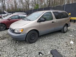 Toyota Sienna LE salvage cars for sale: 2000 Toyota Sienna LE