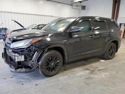 Toyota Highlander salvage cars for sale: 2019 Toyota Highlander SE