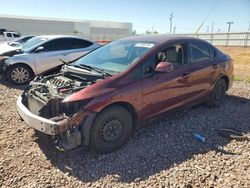 Honda Civic salvage cars for sale: 2013 Honda Civic LX