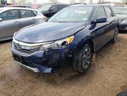 Salvage cars for sale from Copart Elgin, IL: 2016 Honda Accord EXL