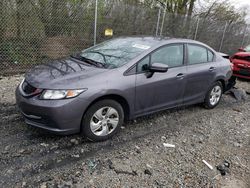 Honda Civic LX salvage cars for sale: 2014 Honda Civic LX