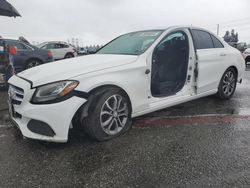 Salvage cars for sale at Rancho Cucamonga, CA auction: 2016 Mercedes-Benz C300