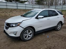 Salvage cars for sale at Davison, MI auction: 2018 Chevrolet Equinox Premier