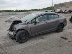 Salvage cars for sale at Fredericksburg, VA auction: 2015 Honda Civic LX