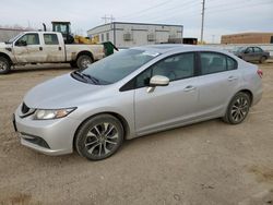 Salvage cars for sale at Bismarck, ND auction: 2015 Honda Civic EX