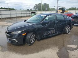 Honda salvage cars for sale: 2020 Honda Civic LX