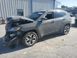 Salvage cars for sale at Tulsa, OK auction: 2021 Jeep Compass Limited