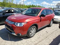 Salvage cars for sale from Copart Bridgeton, MO: 2015 Mitsubishi Outlander ES