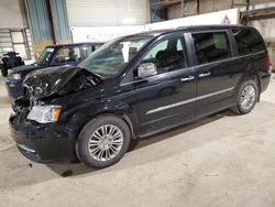 Salvage cars for sale at Eldridge, IA auction: 2016 Chrysler Town & Country Touring L
