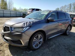 Salvage cars for sale from Copart Arlington, WA: 2018 Acura MDX Technology