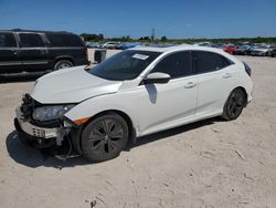 Salvage cars for sale at West Palm Beach, FL auction: 2019 Honda Civic EX