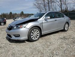 Salvage cars for sale at Candia, NH auction: 2015 Honda Accord EXL
