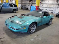 Salvage cars for sale at Woodburn, OR auction: 1991 Chevrolet Corvette