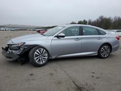 Salvage cars for sale from Copart Brookhaven, NY: 2021 Honda Accord Hybrid EXL