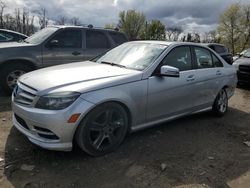 Mercedes-Benz C 300 4matic salvage cars for sale: 2011 Mercedes-Benz C 300 4matic