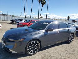 Salvage cars for sale at Van Nuys, CA auction: 2023 Honda Accord Touring Hybrid