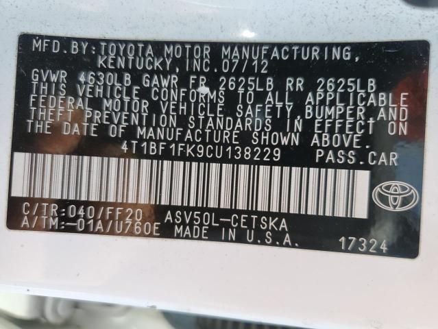 2012 Toyota Camry Base