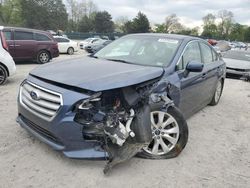 Salvage cars for sale from Copart Madisonville, TN: 2017 Subaru Legacy 2.5I Premium