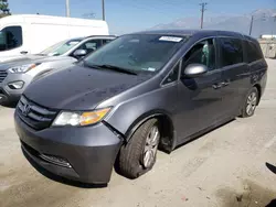 Salvage cars for sale at Rancho Cucamonga, CA auction: 2016 Honda Odyssey SE