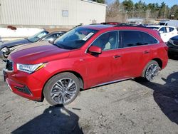 Salvage cars for sale at Exeter, RI auction: 2019 Acura MDX Sport Hybrid Technology