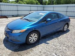 Honda salvage cars for sale: 2012 Honda Civic LX