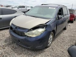 Salvage cars for sale from Copart Tucson, AZ: 2006 Toyota Sienna CE