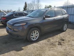 Salvage cars for sale from Copart Bowmanville, ON: 2015 Jeep Cherokee Latitude
