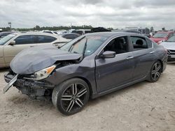 Salvage cars for sale at Houston, TX auction: 2016 Honda Accord Sport