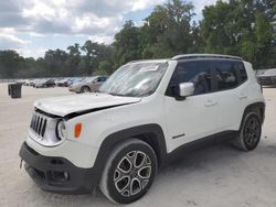 Vehiculos salvage en venta de Copart Ocala, FL: 2016 Jeep Renegade Limited