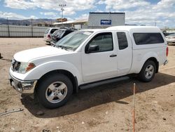 Salvage cars for sale from Copart Colorado Springs, CO: 2005 Nissan Frontier King Cab LE