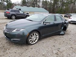 Salvage cars for sale at West Warren, MA auction: 2015 Lincoln MKZ