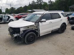 Salvage cars for sale from Copart Savannah, GA: 2017 Ford Explorer Limited