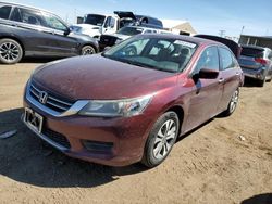 Salvage cars for sale from Copart Brighton, CO: 2013 Honda Accord LX