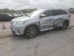 Toyota Highlander salvage cars for sale: 2019 Toyota Highlander SE